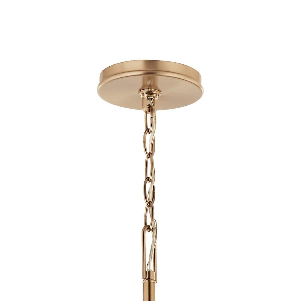 Champagne Bronze 8-Light Candle Style Chandelier