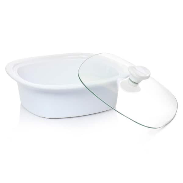 Seashell Dish-Kane Home-Earthenware-White-3 Part-Divided-Dishwasher & Micro  Safe