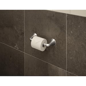 Elm Wall-Mounted Toilet Paper Holder in Satin Nickel