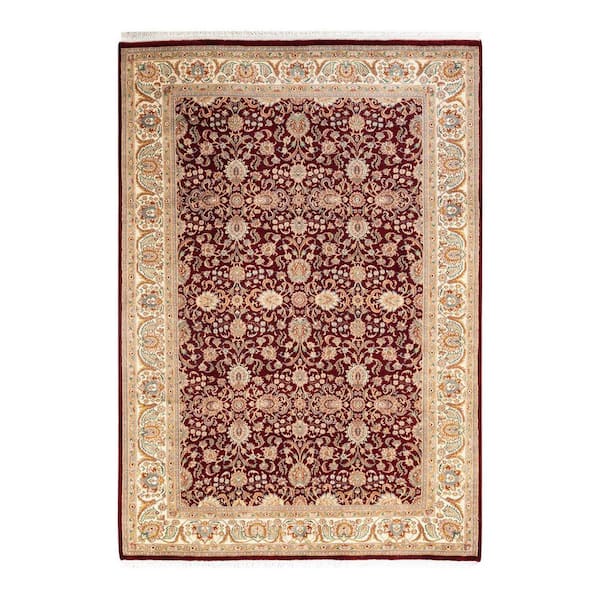Solo Rugs Mogul One-of-a-Kind Traditional Red 5 ft. 9 in. x 8 ft. 3 in. Oriental Area Rug