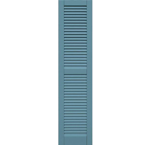 Winworks Wood Composite 15 in. x 64 in. Louvered Shutters Pair #645 Harbor