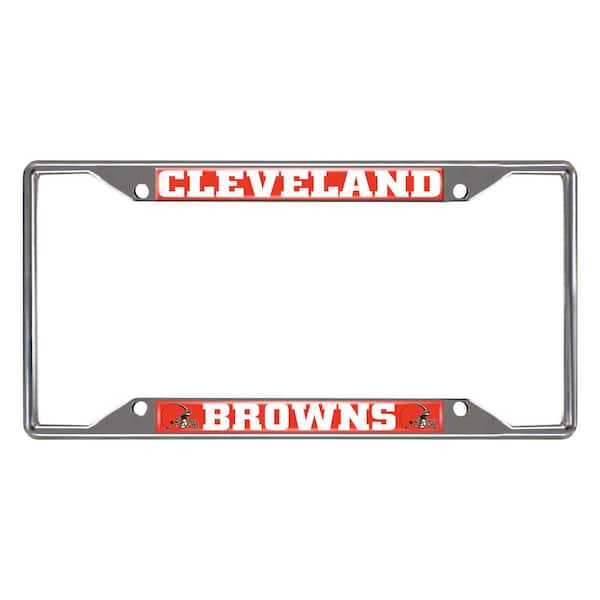 FANMATS NFL - Cleveland Browns Chromed Stainless Steel License Plate Frame