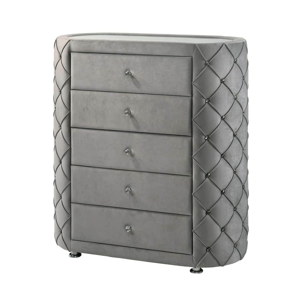 White shop tufted dresser