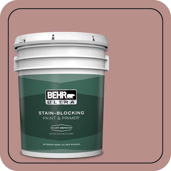 BEHR ULTRA 5 gal. #160F-4 Ponder Extra Durable Semi-Gloss Enamel Interior Paint & Primer