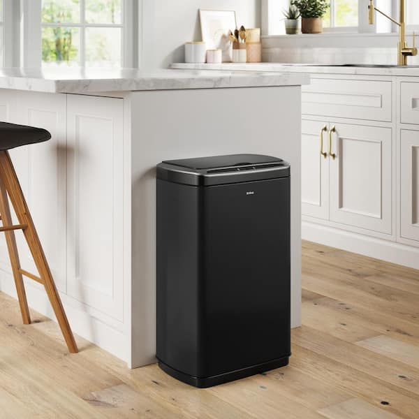 GarbagePro™ Rectangular 13 Gallon (50 Liter) Touchless Motion Sensor Trash  Can in Matte Black or Stainless Steel Finish with SoftShut™ Lid by KRAUS