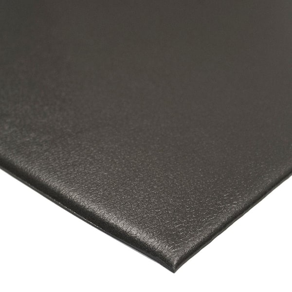 36 In. X 36 In. Trafficmaster Black Rubber Anti-Fatigue Comfort Mat