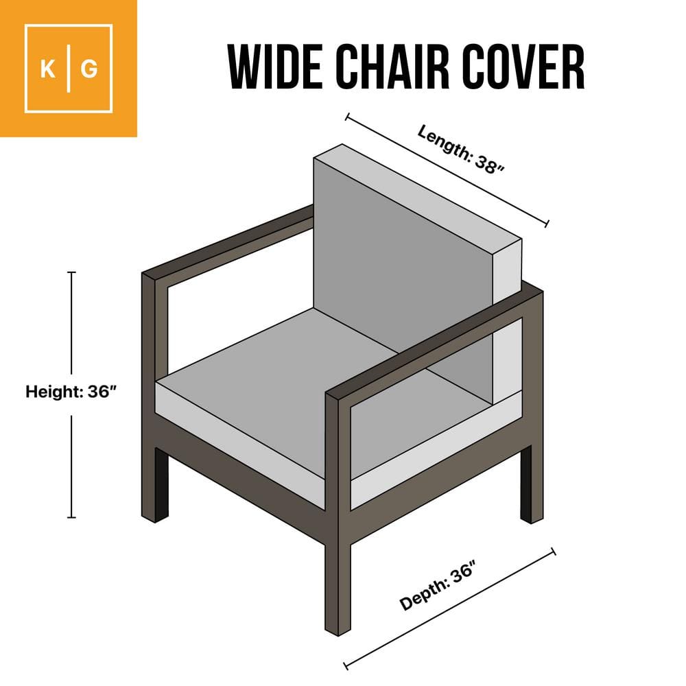 Heavy-Duty Brown PVC Patio Chair Cover with Hook and Loop Closure