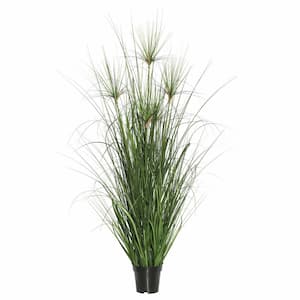 36 in. Artificial Potted Green Grass