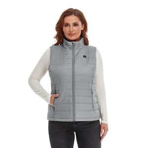 Women's Small Gray 7.38-Volt Lithium-Ion Classic Heated Vest with One 4.8 Ah Battery and Charger