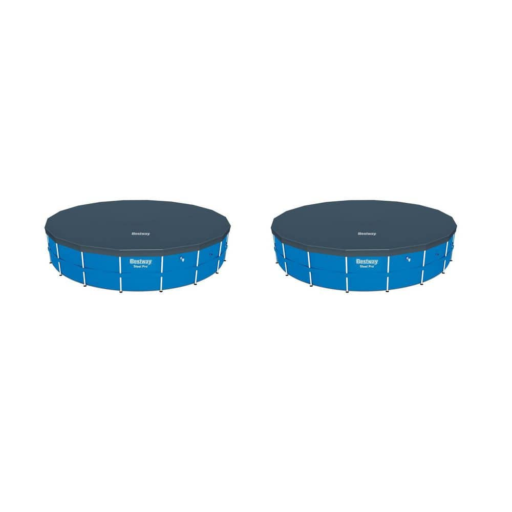 18 ft. Round PVC Pool Debris Cover for Steel ProTM Frame Pools (2-Pack), Above Ground Pool -  Bestway, 2 x 58039E-BW