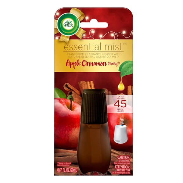 Aira Mist Apple Cinnamon Organic Room Spray - Essential Oil Spray with Organic Ingredients & Therapeutic Essential Oils