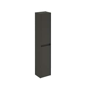 Ambra Column 11.8 in. W x 9.3 in. D x 59.1 in. H Wall Mount Bathroom Column in Glossy Anthracite