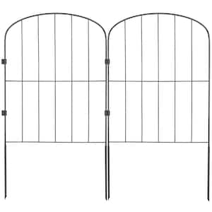 Garden Fence, No Dig Fence Animal Barrier Fence, 24in. (H) x11ft. (L) Decorative Garden Fencing with 2 in. Spike Spacing