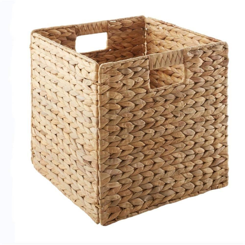 Brown 12 in. x 12 in. Wicker Decorative Basket (Set of 6) LINBQ462