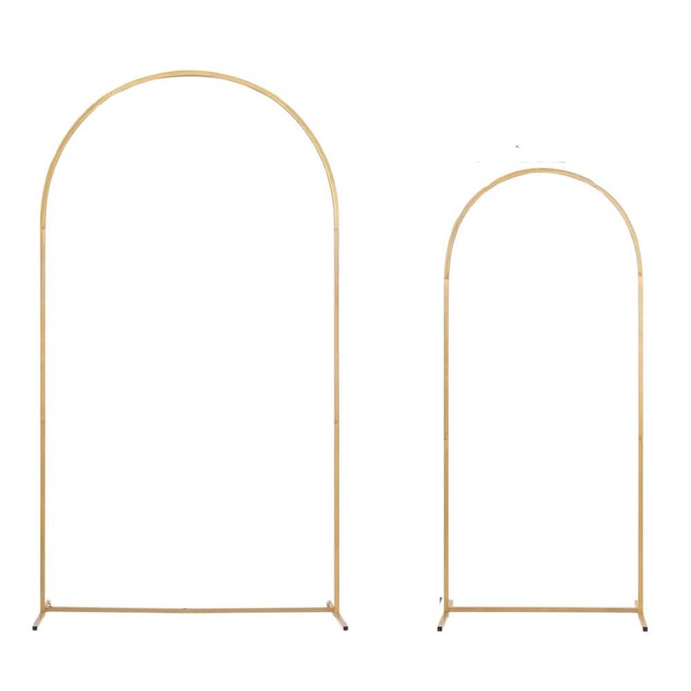 Metal Arch Backdrop Stand and Cover Set 7.2 ft. x 4 ft. 6 ft. x 2.6 ft. Portable Easy Assemble for Party Events price history on PriceWatchPro