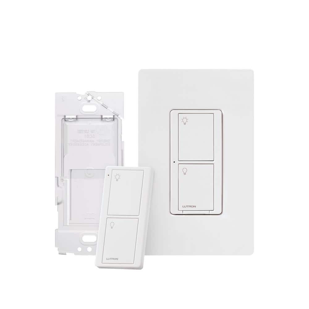 Lutron Caseta White Wireless Smart Switch Kit with Remote