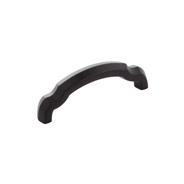 HICKORY HARDWARE Veranda Collection 3 in. (76 mm) Center-to-Center Matte Black Finish Cabinet Pull (10-Pack)