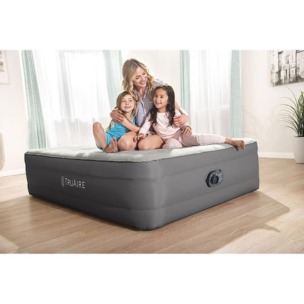 Queen Size Air Mattress with Built-in Electric Pump and Storage Bag High 20in 