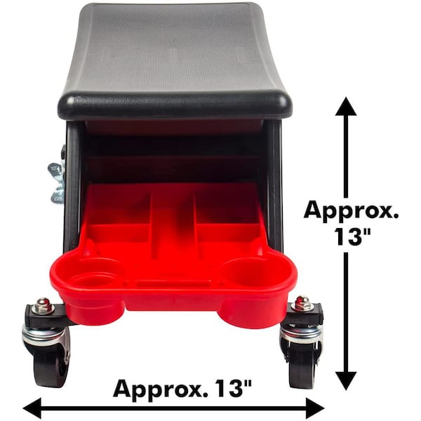 OLYMPIA 300 lb. Capacity 39 in. Adjustable Height Hydraulic Garage/Shop  Stool with 360-Degree Swivel 82-738 - The Home Depot
