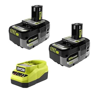 RYOBI ONE+ 18V Lithium-Ion Starter Kit w/ 2 Batteries & 2A Charger only .60: eDeal Info