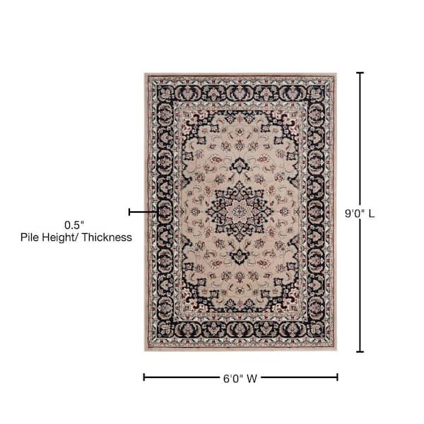 SAFAVIEH Grid Beige 9 ft. x 12 ft. Interior Non-Slip Grip Dual Surface  Synthetic Rubber 12 in. Thickness Rug Pad PAD120-9 - The Home Depot