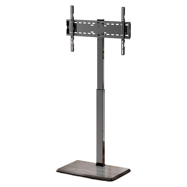 TCP01-M-A02 Retractable Floor Mount for 32 in. - 75 in. TVs Swivel Height Adjustable with Cable Management Shelf