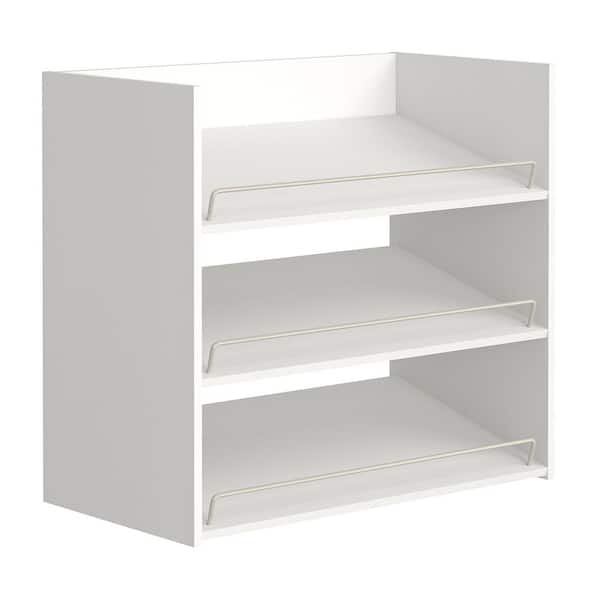 ClosetMaid Impressions 3-Shelf White Shoe Organizer