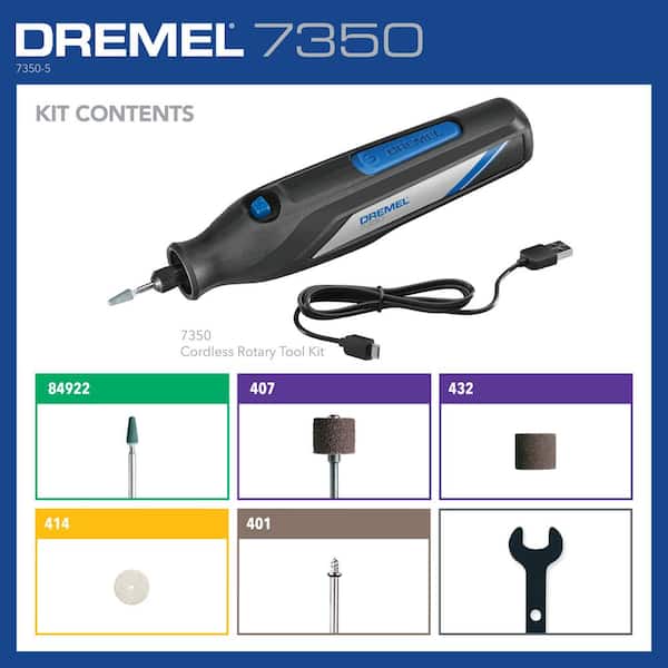 Dremel 4-Volt 2 Amp USB Cordless Single Speed Rotary Tool Kit with