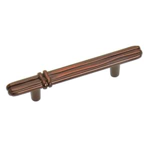 Lineage 3 in. Center-to-Center Antique Copper Bar Pull Cabinet Pull