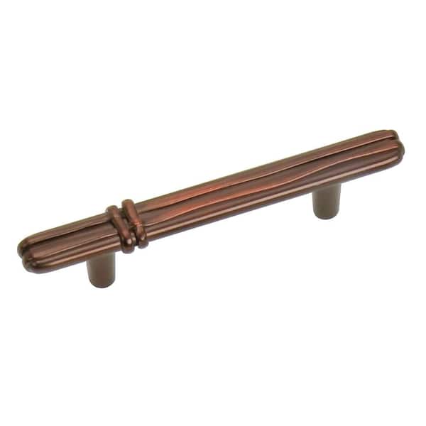 Laurey Lineage 3 in. Center-to-Center Antique Copper Bar Pull Cabinet Pull