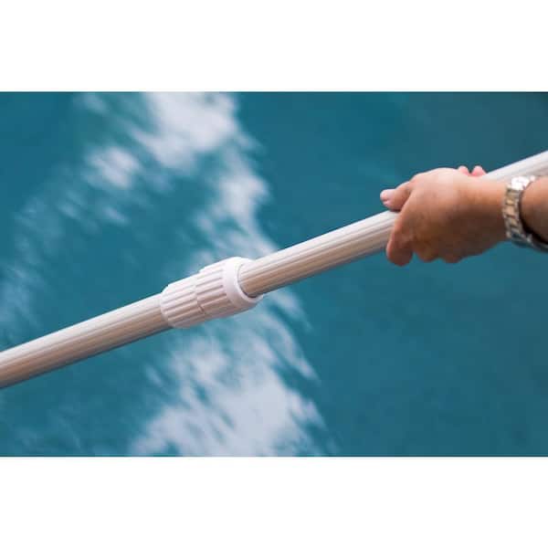 HDX 16 ft. x 1 1/4 in. Dia Anodized Aluminum Telescopic Swimming Pool Pole  with External Cam Set 61316 - The Home Depot