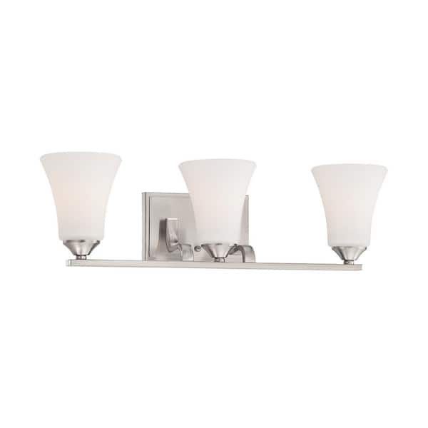 Thomas Lighting Treme 3-Light Brushed Nickel Bath Light