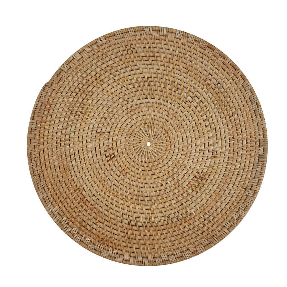 Natural Rattan Handwoven Charger Plates Set of 4