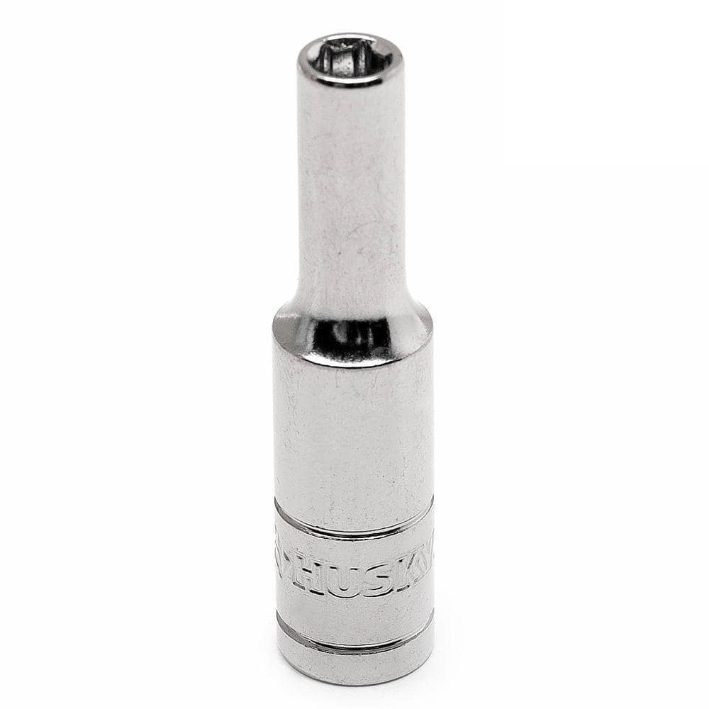 Husky 10mm 6-Point Socket – 1/4 Inch Drive, Standard Length, Metric H4D6P10MM