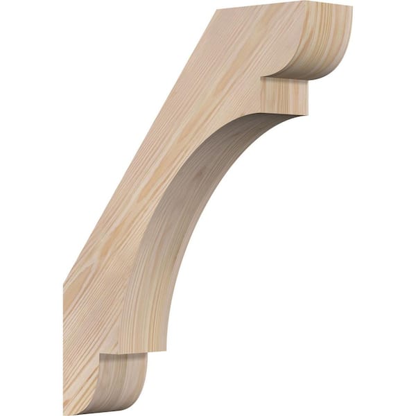 Ekena Millwork 3 1/2"W x 16"D x 20"H Olympic Smooth Knee Brace, Douglas Fir