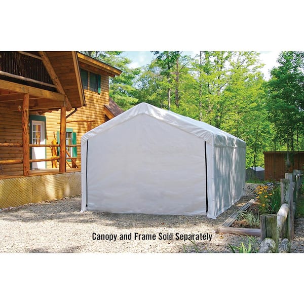 10 ft. D x 20 ft. W SuperMax Enclosure Kit for White Canopy with 100% Waterproof Seams (Canopy and Frame Not Included)