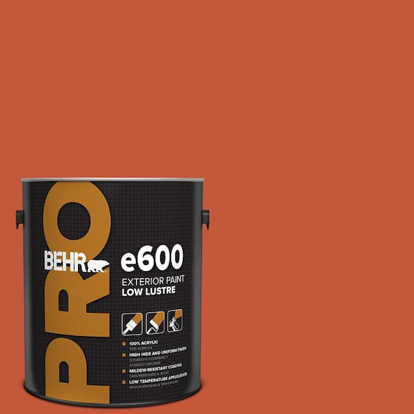 BEHR PRO 1 gal. #BIC-31 Fire Coral Low Luster Exterior Paint