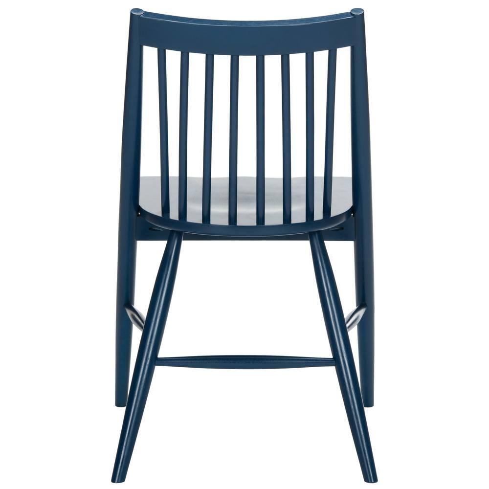 Navy High Back Wood Windsor Side Chair