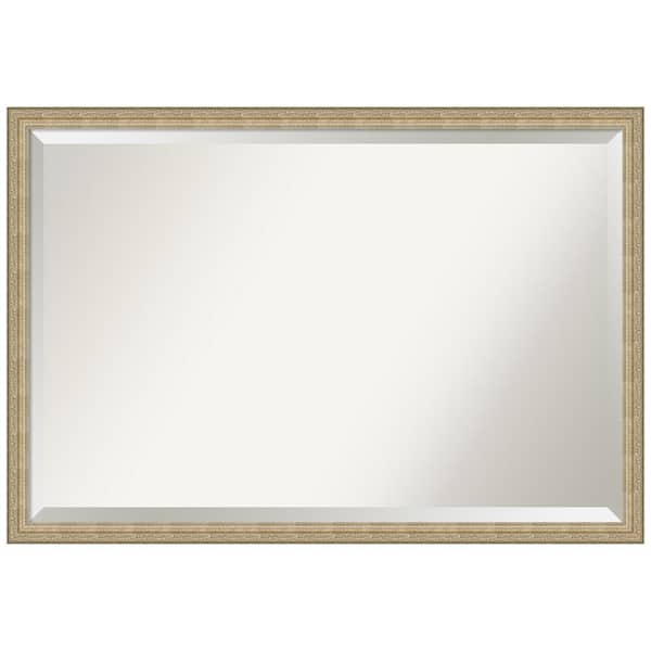 Amanti Art Paris Champagne 38 in. H x 26 in. W Framed Wall Mirror