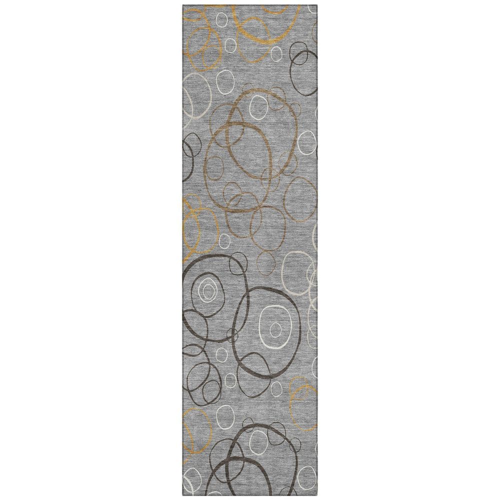 Chantille Machine Washable Indoor/Outdoor Abstract ACN2408 Gray 2 ft. x 7 ft. Runner Rug price history on PriceWatchPro