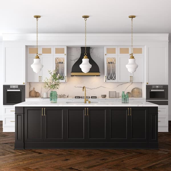 Annie 1-Light Brass Pendant with White Milk Glass Shade