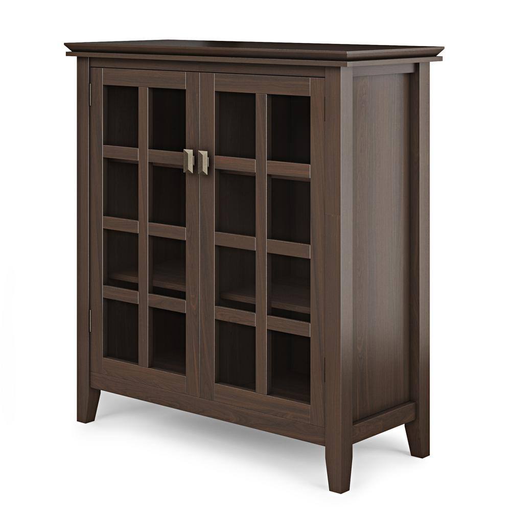 Artisan Tobacco Brown Freestanding Office Storage Cabinet with Adjustable Shelving