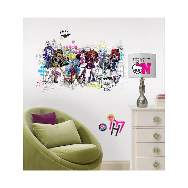 Unbranded Monster High Group Peel and Stick Giant Wall Decals