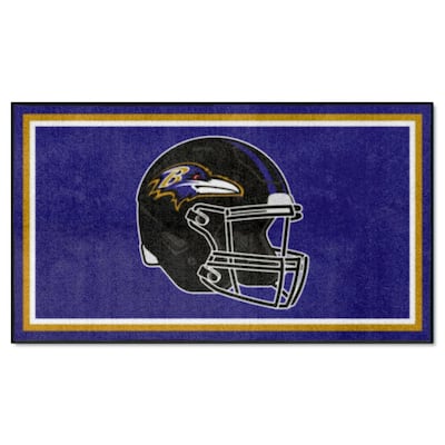 FANMATS NFL Baltimore Ravens Purple 2 ft. x 2 ft. Round Area Rug 17951 -  The Home Depot