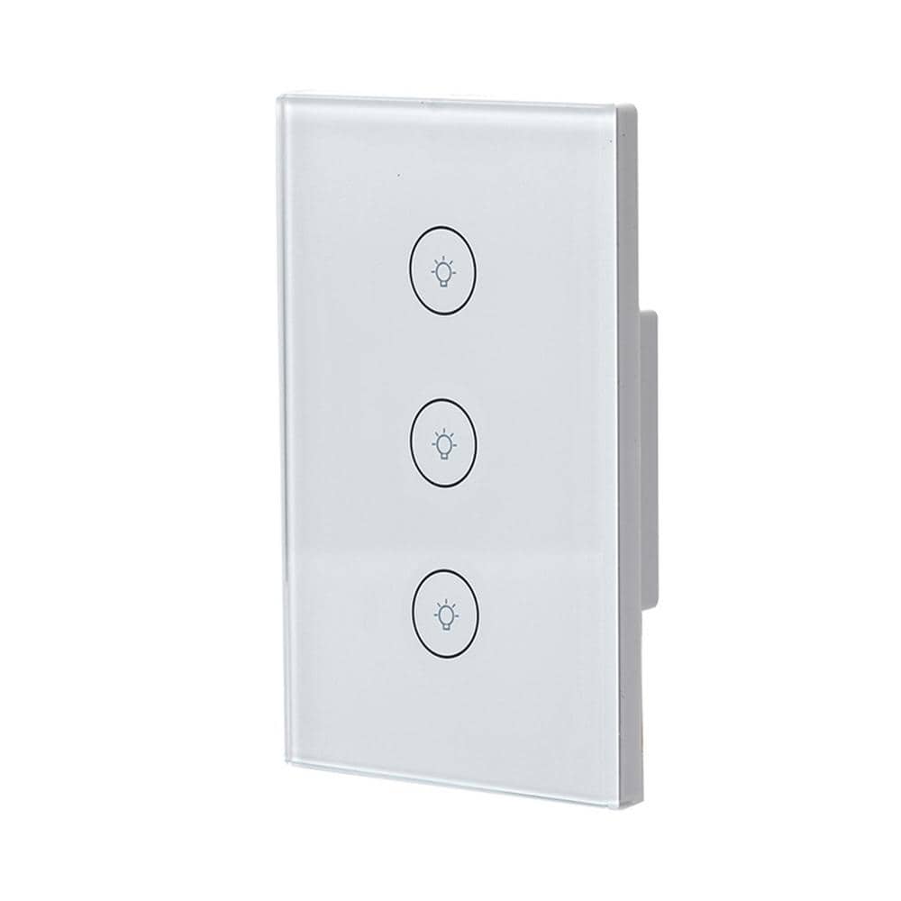 Smart Single-Pole Wi-Fi Rocker Light Switch, White