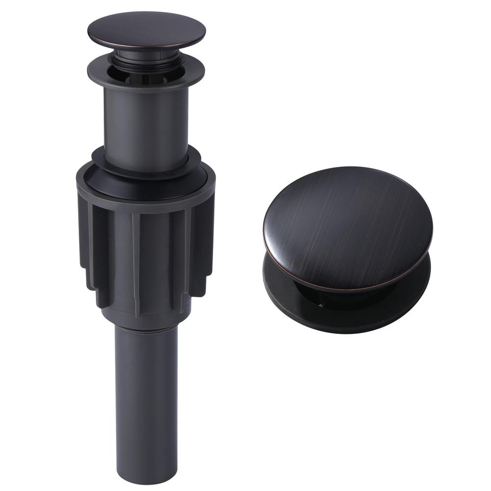 Oil Rubbed Bronze Pop-Up Bathroom Sink Drain Assembly