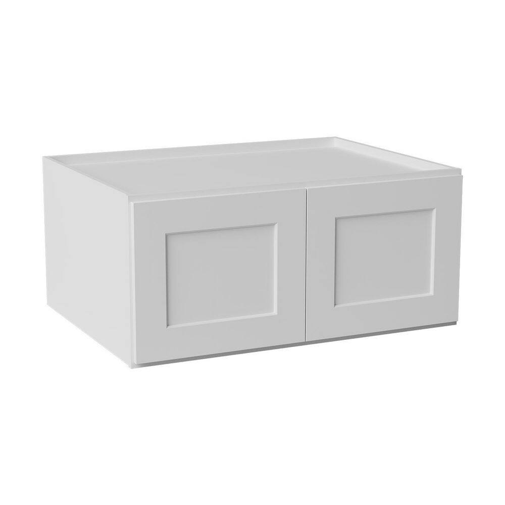 33 in. W x 24 in. D x 15 in. H Ready to Assemble Solid Wood Shaker Wall Bridge Kitchen Cabinet in White price history on PriceWatchPro