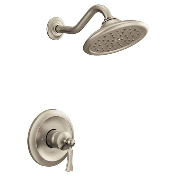 MOEN Wynford M-CORE 3-Series 1-Handle Shower Trim Kit in Brushed Nickel (Valve Not Included)