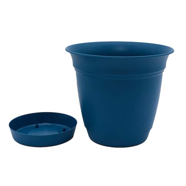 Trendspot 12 in. Dia Blue Mediterranean Bell Ceramic Planter Decorative Pots  CR11403S-120A - The Home Depot