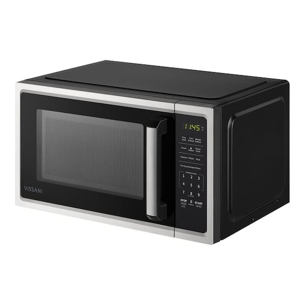 0.9 cu. ft. 900-Watt Countertop Microwave in Stainless Steel